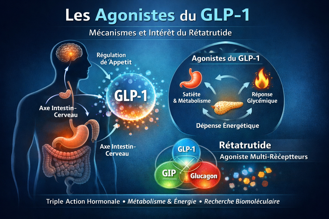 Les agonistes du GLP-1 : rôle biologique, mécanismes et intérêt émergent du rétatrutide